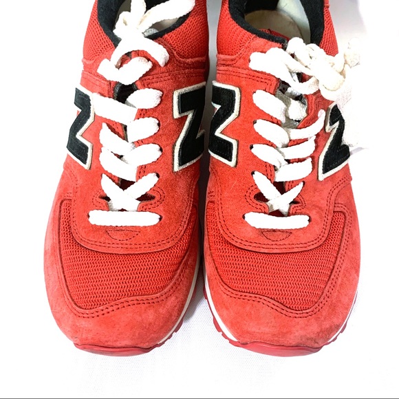 New Balance Red Athletic Shoes - Picture 2 of 7